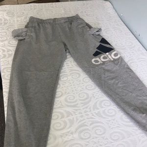 Adidas grey joggers